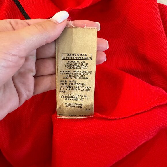 Burberry Red T-Shirt for Men Size L - Picture 8 of 8